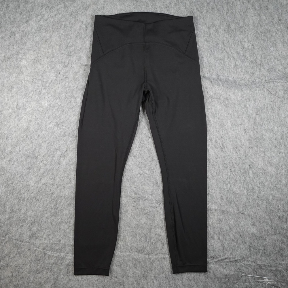 Lululemon Leggings Women 8 Black Instill High Rise Tight 25" Run Yoga Gym